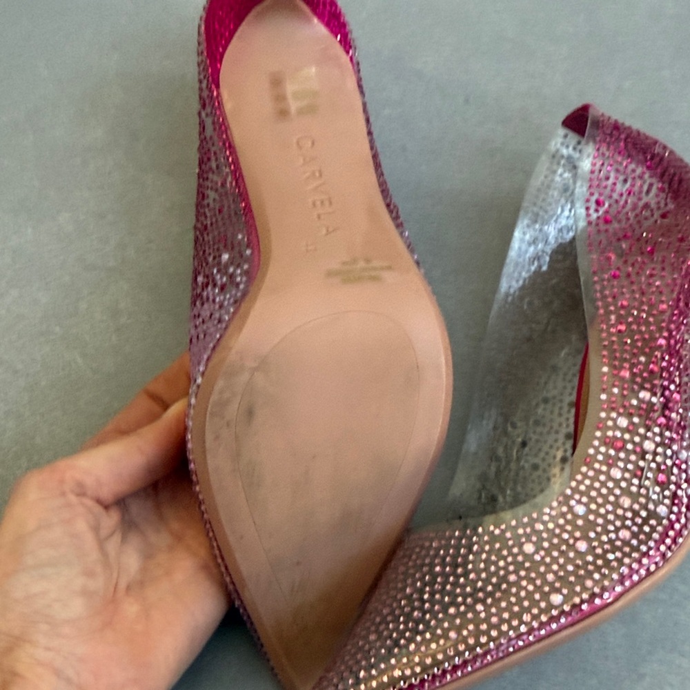 Carvela Sparkling Pink Heels - Picture 6 of 6